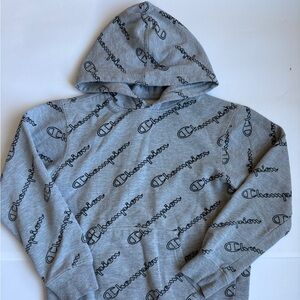 Unisex Boys Classic Gray Champion 
Pullover Hoodie Sweater Size Medium